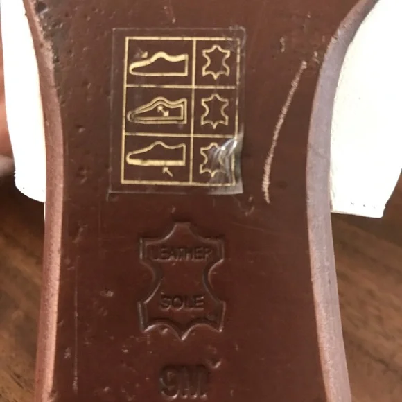 Tory Burch White Strappy Pointed Toe Flats - Picture 9 of 10